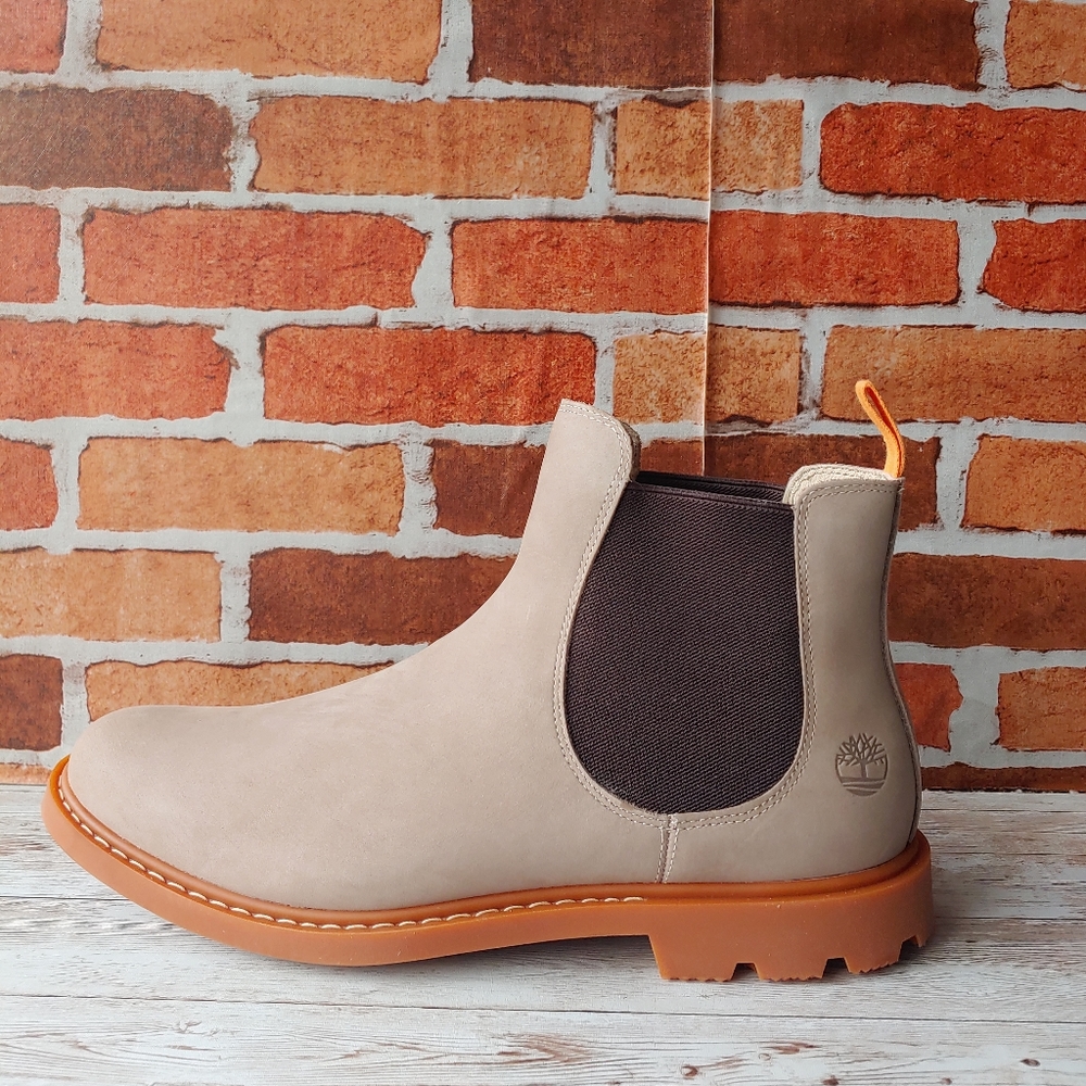 TIMBERLAND MEN'S BELANGER EK+ 6-INCH CHELSEA LIGHT BROWN NUBUCK